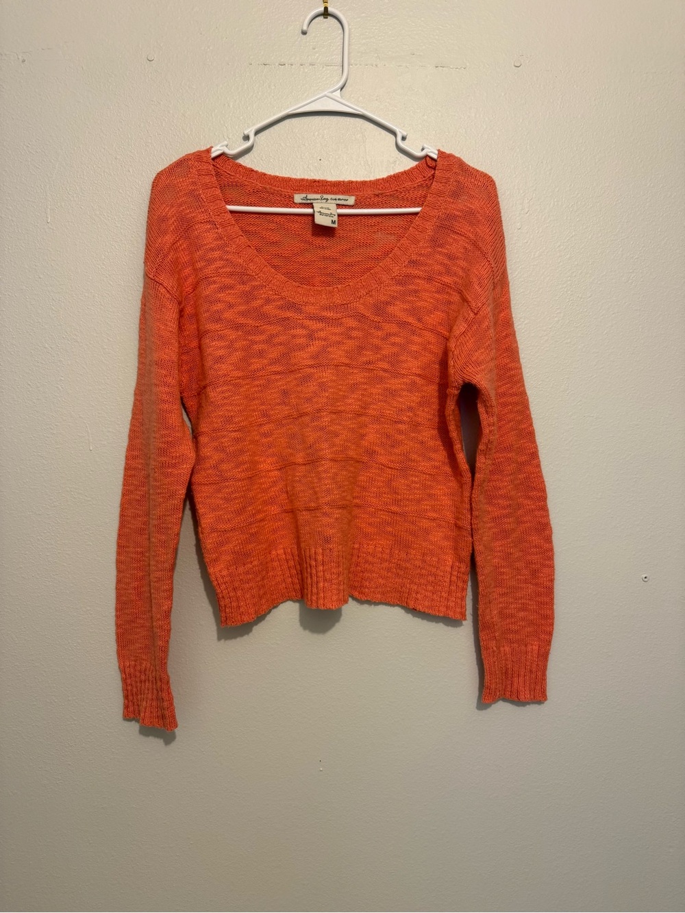 American Rag Coral Scoop Neck Knit Sweater